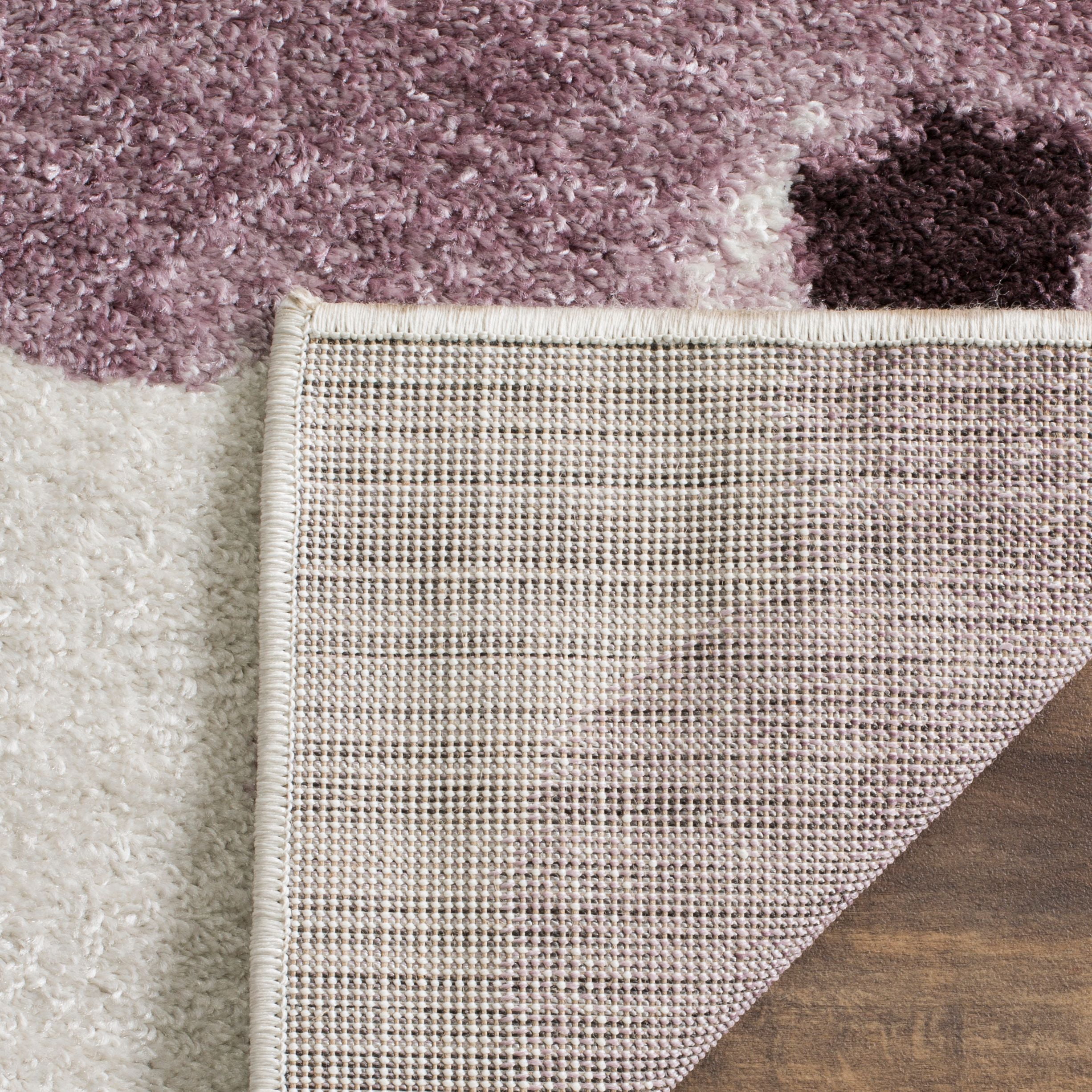 SAFAVIEH Adirondack Feride Floral Area Rug, Ivory/Purple, 6' x 6' Square