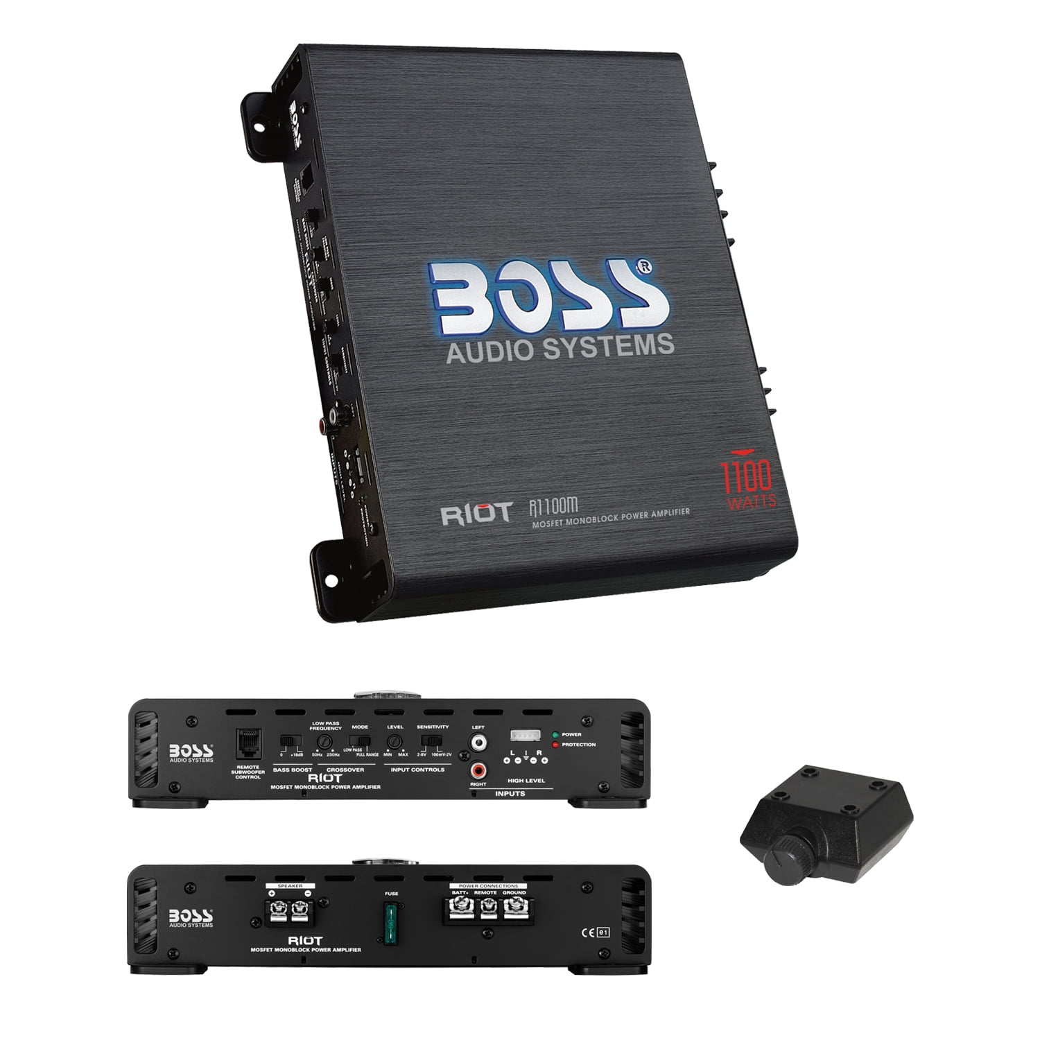Boss Audio R1100M Riot Monoblock Amplifier 1100W Max 