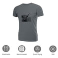 thumbnail image 3 of Coolnut Womens T Shirts Fashion Tops, Cow Women's Basic Short Sleeve Tees, Grey Lightweight Casual Summer Clothes, 2XL, 3 of 6