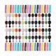thumbnail image 1 of wonima11 112 Pcs Mini Wet Hair Brush Hair Combs Set 56 Small Pocket Travel Detangler Hairbrush 56 Colorful Plastic Fine Wide Hair Combs Toddler Detangling Brushes Soft Bristles Bulk (Bright Color), 1 of 1