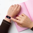 thumbnail image 4 of WHAMVOX Pink Silicone Watch Band Durable Replacement Strap for Decoration Fits Most Wrists 4/3 Compatible, 4 of 8