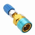 thumbnail image 1 of FrostHike R1234YF Car Air-conditioning AC Charging Quick Coupler Hose Adapter Connector(Golden Blue), 1 of 5