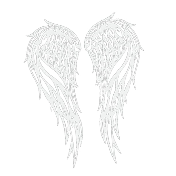 yuksok Engraved Pair of Angel Wing Decoration Retro Crafts