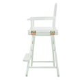 thumbnail image 4 of Casual Home Chaise de Réalisateur 24 Pouces Cadre Blanc-Toile Blanche, 4 of 5