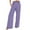 Purple, variant on Women's Wide Leg Pants,Pants for Women Fashionable Solid Color Loose Button Decorate Casual Wide Leg Trousers,S-XXXL