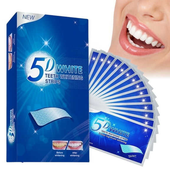 Teeth Whitening Strips for Teeth Sensitive, 28 Whitening Strips Effective Teeth Whiting Strips Reduced Sensitivity White-Strips, Helps Remove Smoking/Coffee/Soda/Wine Stain