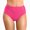 A224-Hot Pink, variant on Womens High Waisted Swim Bottoms Tummy Control Scrunch Retro Triangle Bikini Bathing Suit Green,S