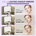 thumbnail image 4 of Estuche de maquillaje Leeora&Leekoo LK805 con espejo iluminado negro, 4 of 8