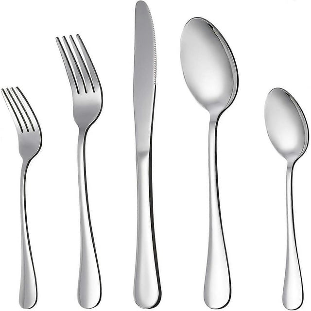 LIANYU 20 Piece Silverware Flatware Cutlery Set, Stainless Steel Utensils Service for 4, Include Knife Fork Spoon, Mirror Polished, Dishwasher Safe