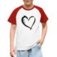 thumbnail image 1 of Blusas y camisas de manga corta con cuello redondo para niños y niñas, blusa de manga corta con estampado de cuello redondo, 1 of 7
