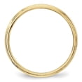 thumbnail image 3 of Auriga Fine Jewelry 10K Yellow Gold 3mm Lightweight Milgrain Half Round Wedding Band for Women Size- 7, 3 of 6