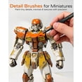 thumbnail image 6 of JusArt 24-Piece Detail Paint Brush Set, Miniature Paint Brushes for Models, Acrylic Oil Watercolor, Professional Fine Detail Brushes for Adults & Miniature Painters, 6 of 7
