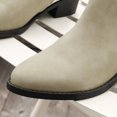 thumbnail image 2 of NECHOLOGY Botas Mujer Adulto Femenino Zapatos Botines mujer Otoño nuevas botas grandes europeas y con tacones gruesos puntiagudos botas estampadas (White, 6.5), 2 of 7