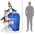thumbnail image 4 of GVN Inflatables Decoration,Blow Up Funny Decorations,Inflatable Chritmas Penguin, 4 of 6
