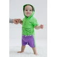 thumbnail image 2 of Marvel Avengers Hulk Little Boys Cosplay Romper Newborn to Toddler, 2 of 5