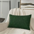 thumbnail image 5 of Salouo Emerald Green Sparkling Print Print Pillow Case Cover,Wrinkle-Free Bed Pillow Cover Pack of 1 Home Decor Fade-Resistant and Stain-Resistant ,Pillows Not Included -20"x30", 5 of 8