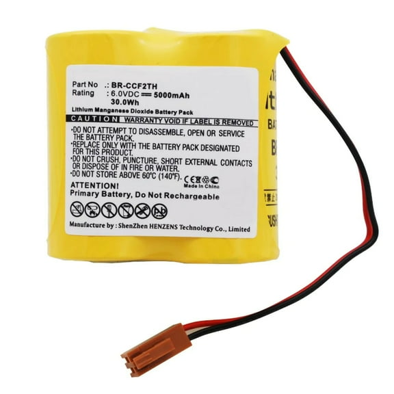 Batteries N Accessories BNA-WB-L7268 Programmable Logic Controller (PLC) Battery - Li-MnO2, 6V, 5000 mAh, Ultra High Capacity Battery - Replacement for Cutler Hammer A06B-0073-K001 Battery