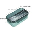 thumbnail image 3 of Dsscvnef Bento Déjeuner Enfants Adultes 1100ML Récipient de Stockage Alimentaire à 2 Compartiments avec Cuillère Réutilisable Intégrée Étanche Micro-Ondes, 3 of 6