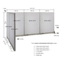 thumbnail image 2 of GOF L-shaped Freestanding Office Partition, Room Divider, Privacy Screen, Workstation Cubicle (66”D x 144”W x 60”H), 2 of 12