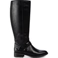 thumbnail image 2 of Baretraps Women's Abram Laser Cut Mixed Media Riding Boots Black Size 5 M, 2 of 5