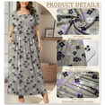 thumbnail image 4 of WUJINXIA Women's Summer Plus Size 2X to 6X Maxi Loose Dress with Pockets, 4 of 7