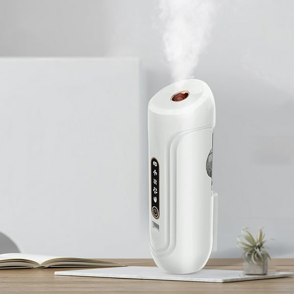 KeirineCC 1PCS Waterless Essential Oil Diffuser - Adjustable Fog Levels,Portable Oil Capacity 45ml,Rechargeable,Suitable for Bedrooms,Bathrooms,Pet Rooms,Cars,