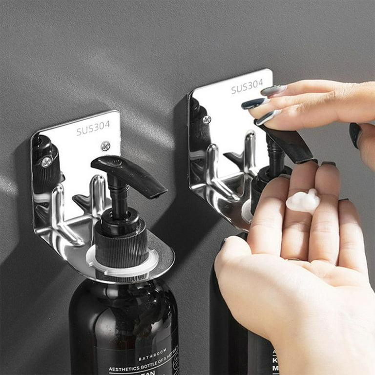Fancy Wall Mounted Shower Gel Bottle Holder Stainless Steel Soap Shower Gel Organizer, Size: 1XL