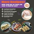 thumbnail image 6 of (2 pack) MasterChef Junior Dumpling Making Set- 5 Pc Kit- Real Cookware for Kids Includes Recipes Steamer Basket Mold Press Measuring Spoons Steamer Paper, Homemade Cooking Party for Dim Sum Soups Chinese Food, 6 of 6
