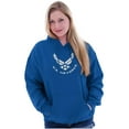 thumbnail image 4 of US Air Force Wings Military Symbol Hoodie Sweatshirt Women Men Brisco Brands M, 4 of 6