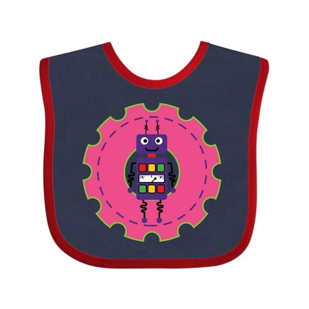 

Inktastic Robot Girls Science Engineering Gift Baby Girl Bib