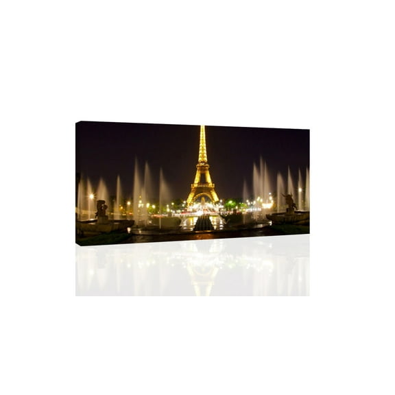 Eiffel Tower At Night IX - CANVAS OR PRINT WALL ART