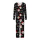 thumbnail image 4 of Puntoco Conjuntos de pijama cómodos para mujer Conjunto de pijama informal con cuello en V y pantalones largos con estampado navideño para mujer, 4 of 5