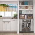 thumbnail image 5 of LALILO Kitchen Curtain Valance Beautiful Landscape Famous Rod Pocket Window Curtain 52"x 18" Set of 2, 5 of 5