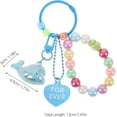 thumbnail image 7 of Dolphin Keychain for Women - Acrylic Beaded Wristlet Bracelet - Sea Animal Purse Charm for Car Keys & Handbag(DSF), 7 of 7