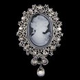 thumbnail image 4 of ESTONE Lady Vintage Cameo Victorian Style Wedding Party Women Pendant Brooch Pin, 4 of 13