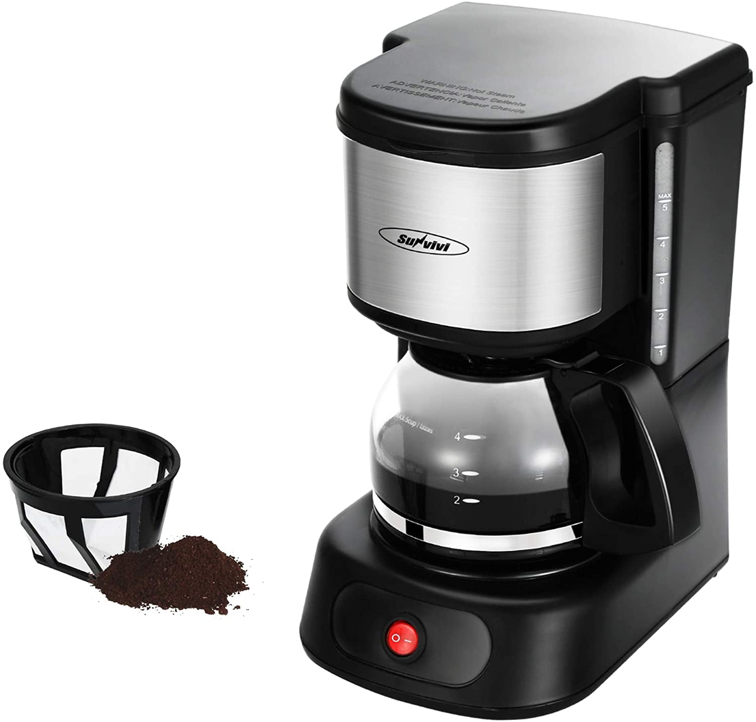 Delonghi Jug Mug Cup Red Coffee Maker Filter American icm14011 