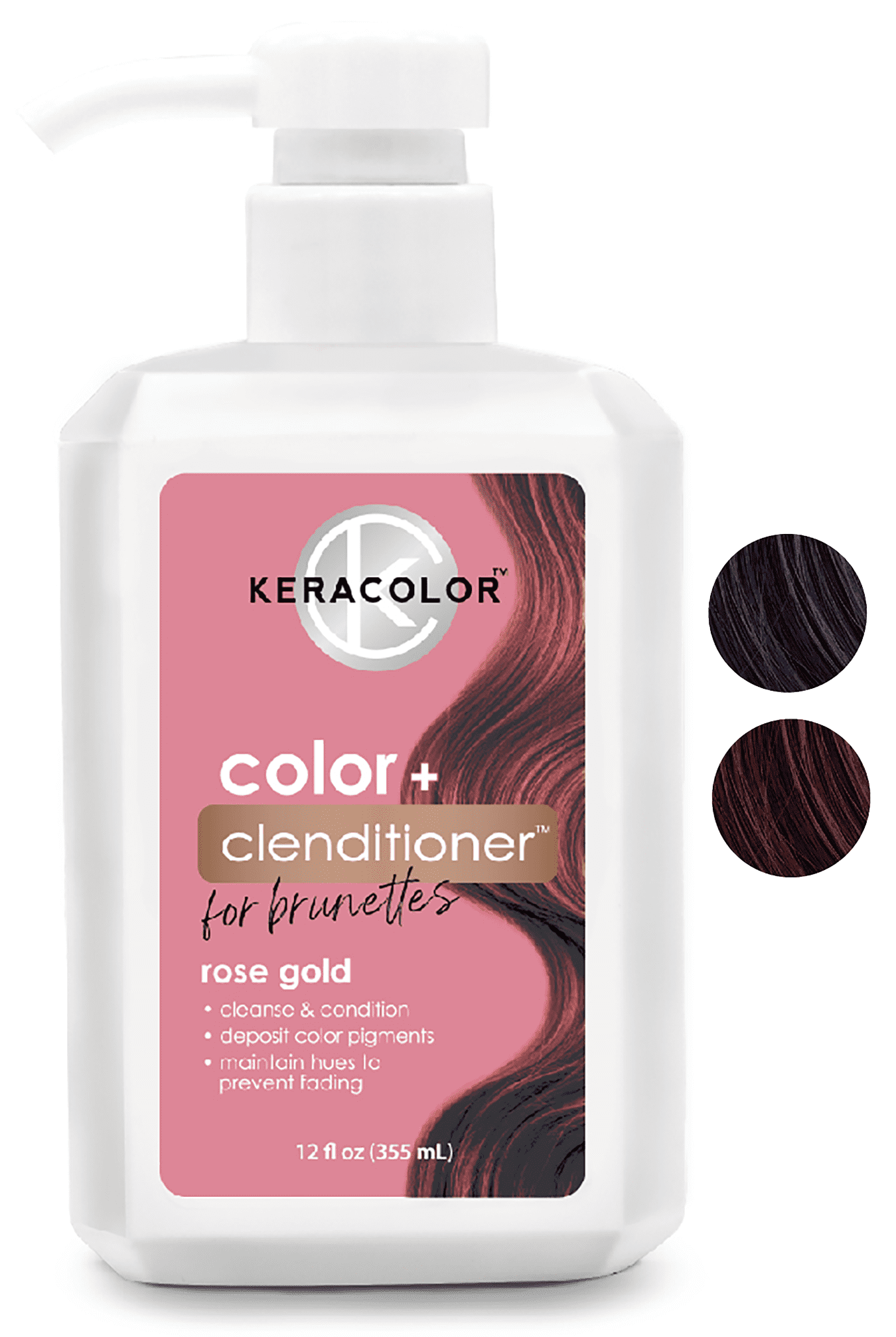 Keracolor Clenditioner for Hair Dye, Rose Gold, 12 fl oz