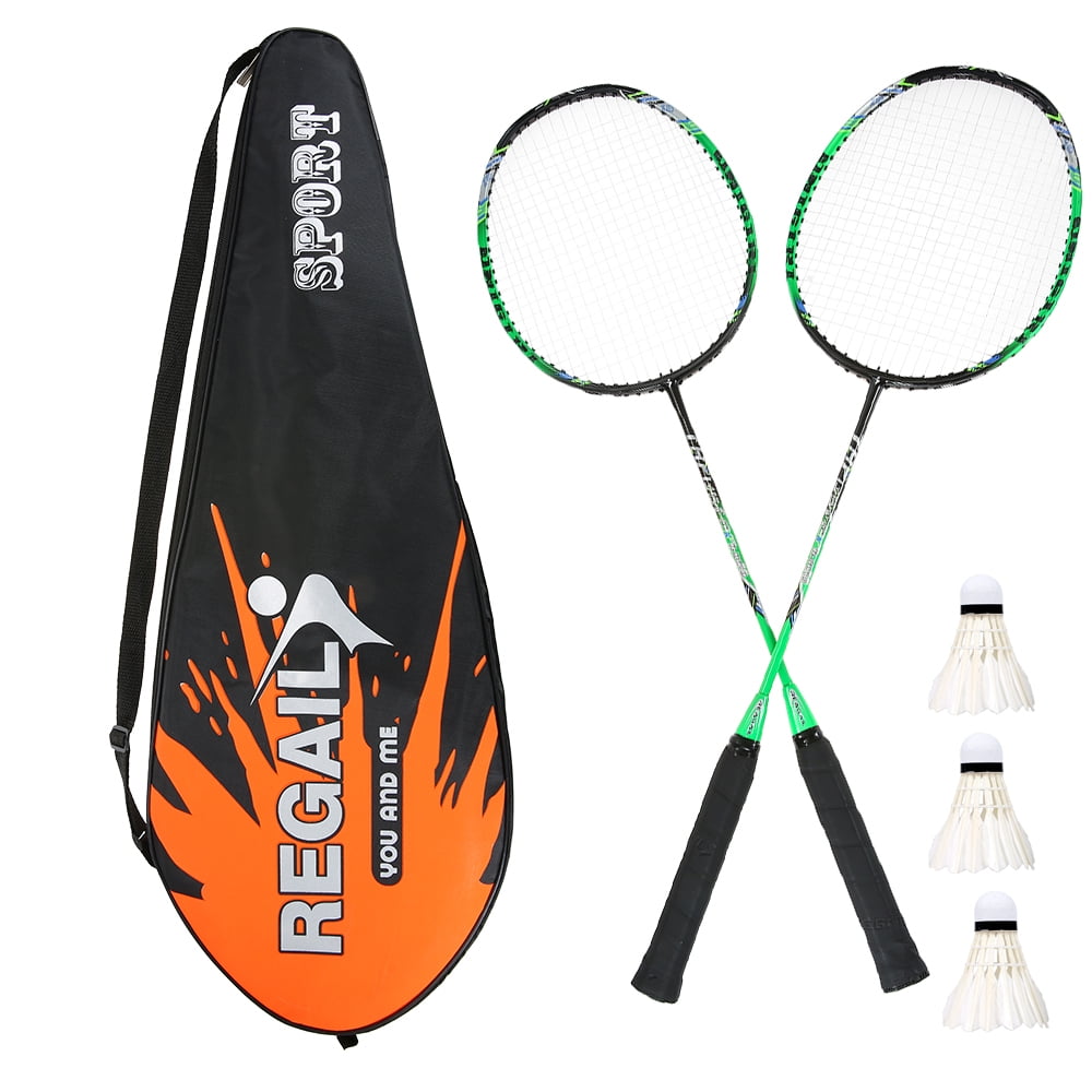 2 Player Badminton Bat Replacement Set Ultra Light Carbon Fiber