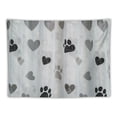 thumbnail image 5 of Orinice Dog Paw Print Hearts Tapestry Wall Hanging Unique Style Graphic Tapestries Home Decor for Living Room Bedroom Apartment Farmhouse Dorm 40x30inch, 5 of 6