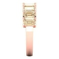 thumbnail image 4 of 2.61 ctw Wedding Band for Women - 18K Rose Gold Natural Morganite Stackable Eternity Ring, 4 of 6