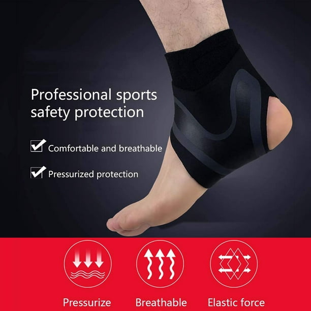 Jinveno 1pc Football Ankle Wrist Support Brace Belt Foot Protector (L Right)  