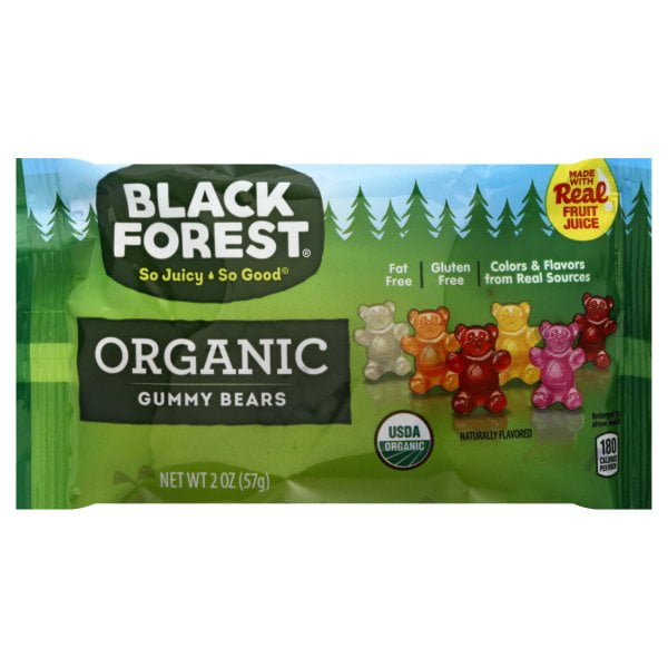 Black Forest 9611120 2 oz Organic Fruity Gummi Bears pack of 12