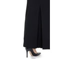 thumbnail image 4 of Black Ankle Length Women's Plus Size Back Split Maxi Skirt, 4 of 5