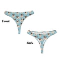 thumbnail image 3 of Balery Funny Cartoon Pugs Tangas de Algodón para Mujer con Estampado – Ropa Interior Sexy, Transpirable, G-string-X-Small, 3 of 6