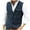 Blue #01, variant on Mens Vintage Wool Suit Vest Vintage Button V Neck Herringbone Waistcoat 3 Real Pockets Tweed Waistcoat For Wedding Groomsmen