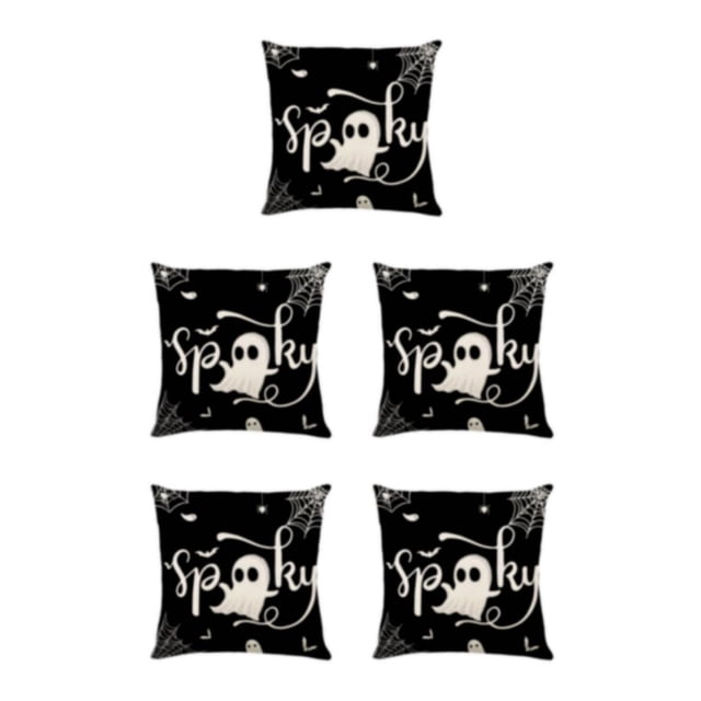 QualitChoice Soft And Easy-care Halloween Throw Pillow Covers For Creepier Look JYM328-2 5Set