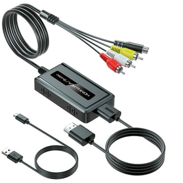 HDMI to S-video RCA Converter with S-video Cable RCA Cable HDMI Cable, HDMI Svideo Adapter, HDMI to Composite AV CVBS Converter, HDMI Input RCA   S-video Output Converter