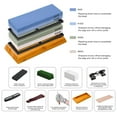 thumbnail image 3 of stusgo Knife Sharpening Stone Set - 2 Side Grit 400/1000 3000/8000 Kitchen Knife Sharpener Stone Includes Non-Slip Rubber Bases, 3 of 7