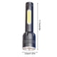 thumbnail image 4 of Naiovety Linterna para exteriores Linterna portátil recargable ajustable Linterna de aleación de aluminio impermeable Camping Senderismo Luz Banco de Iluminación y accesorios Naiovety HA074524-00B, 4 of 6