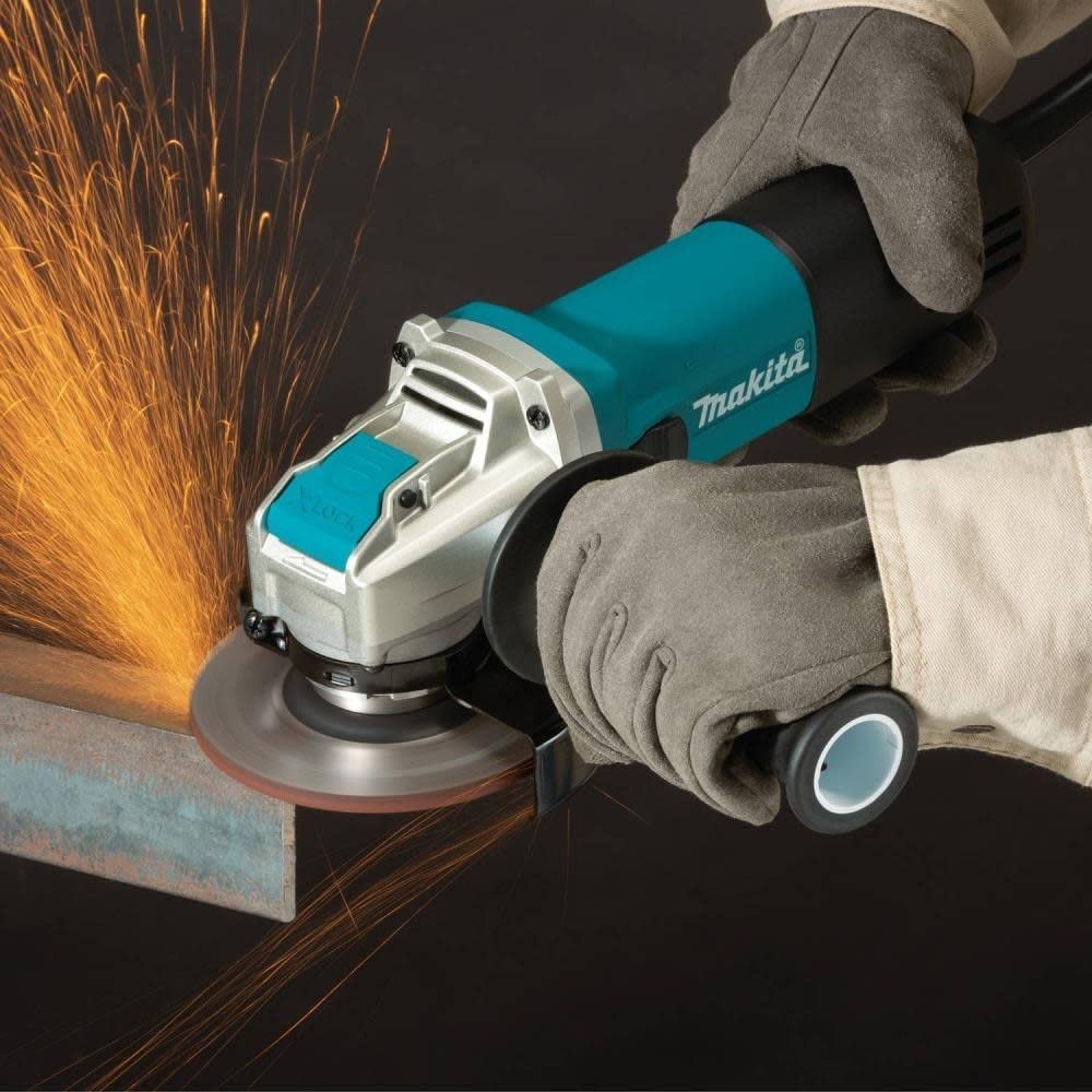 Open Box Makita GA4570 4-1/2" X-LOCK Corded Electric Angle Grinder w/AC/DC Switch